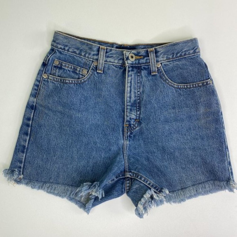 Vintage Ann Taylor High Rise Frayed Short Cut Offs